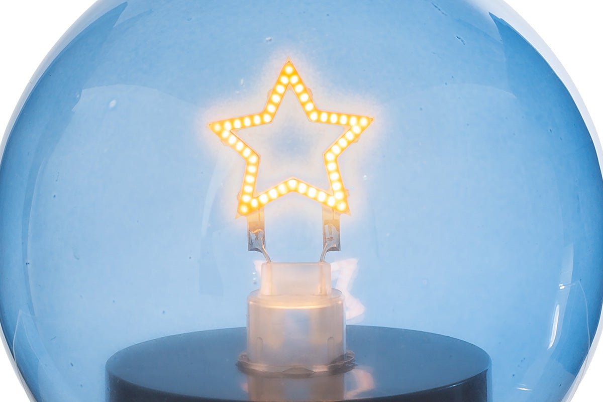 Lampada da tavolo led stella con vetro blu | Rohome | Rohome