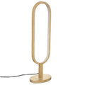 Lampada da tavolo o da terra in legno naturale ovale | rohome | Rohome