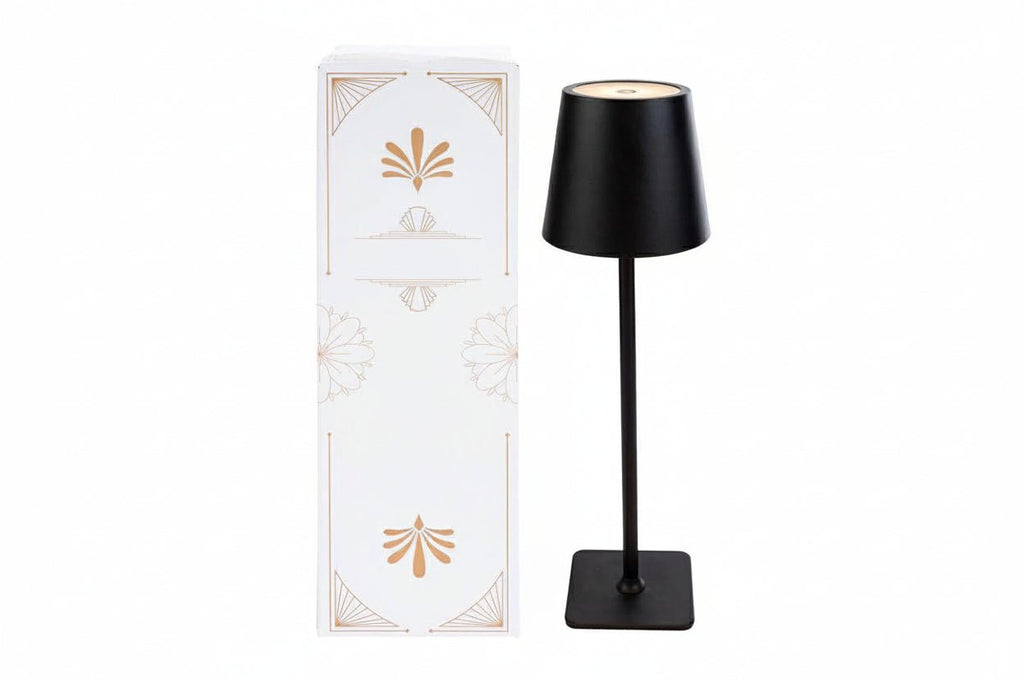 Lampada da tavolo ricaricabile nera | Rohome | Rohome