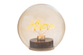 Lampada led in vetro fumè rotondo Home d.14.5cm | Rohome | Rohome