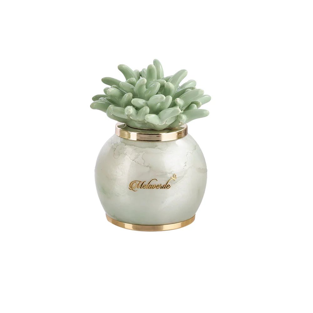 Lampada sfera media effetto marmo anemone verde salvia | Rohome | Rohome