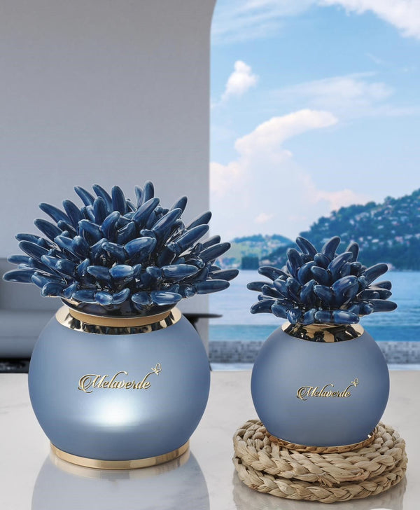 Melaverde - small blue anemone lamp | rohome