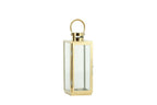 Lanterna in metallo colore oro e vetro | rohome | Rohome