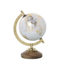 Mappamondo bianco ed oro h 22cm | Rohome | Rohome