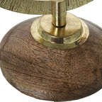 Mappamondo bianco ed oro h 22cm | Rohome - Rohome