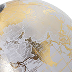 Mappamondo bianco ed oro h 22cm | Rohome - Rohome