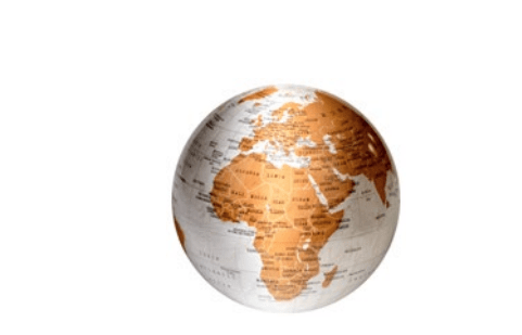 Mappamondo in miniatura bianco con led | Rohome | Rohome