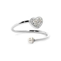 Marlù - Anello cuore con cristalli e pietra silver Tg12 | Rohome | Rohome