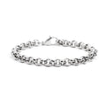 Marlù - Bracciale catena diamantata rolò acciaio | Rohome | Rohome