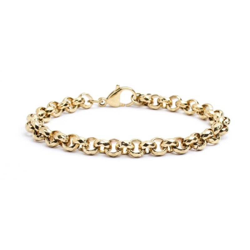 Marlù - Bracciale catena diamantata rolò oro | Rohome | Rohome