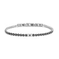 Marlù - Bracciale tennis acciaio zirconi neri 3mm tg s | Rohome | Rohome