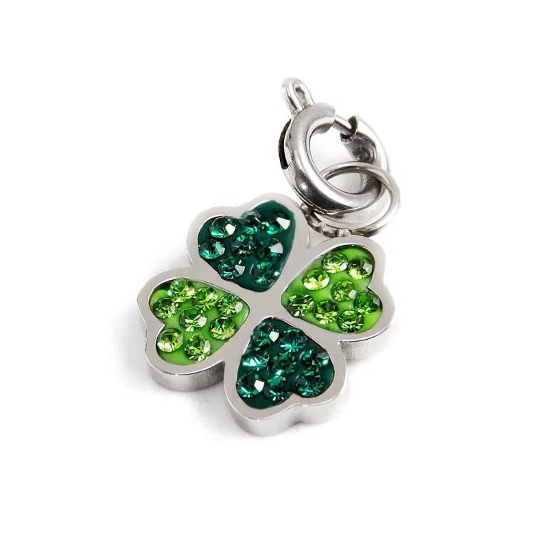 Marlù - Charm acciao quadrifoglio con cristalli | Rohome | Rohome