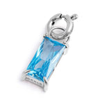Marlù - Charm con zircone baguette azzurro | Rohome | Rohome