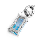 Marlù - Charm con zircone baguette azzurro | Rohome | Rohome
