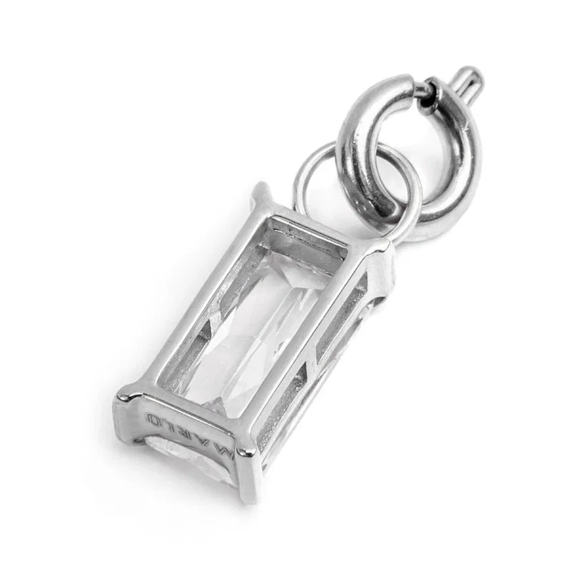 Marlù - Charm con zircone baguette bianco | Rohome | Rohome