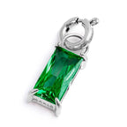 Marlù - Charm con zircone baguette verde | Rohome | Rohome