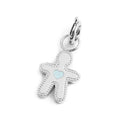 Marlù - Charm silver bimbo cuore smalto azzurro | Rohome | Rohome