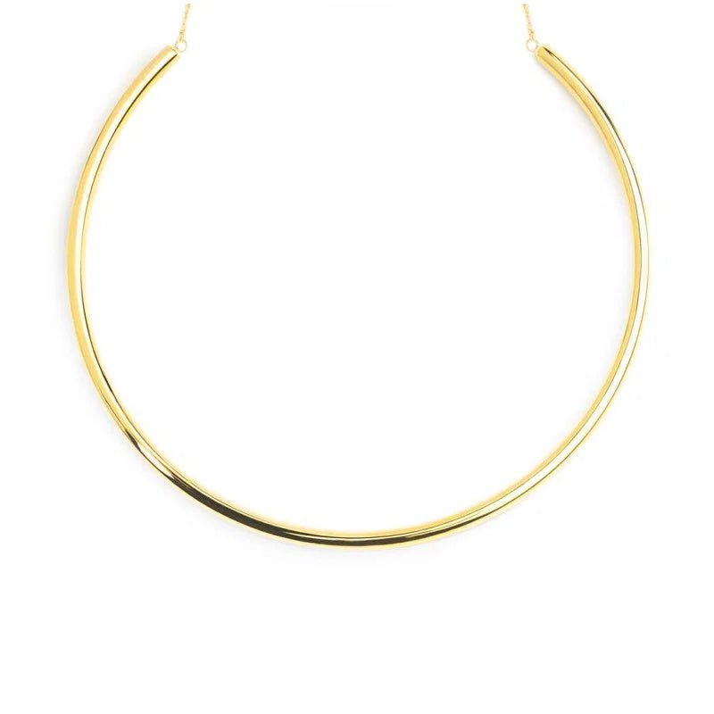 Marlù - Collana tubolare a sezione tonda gold | Rohome | Rohome