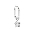 Marlù - Orecchino ovale acciaio con stella e zircone | Rohome | Rohome