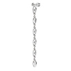 Marlù - Orecchino pendente con catena marine acciaio | Rohome | Rohome