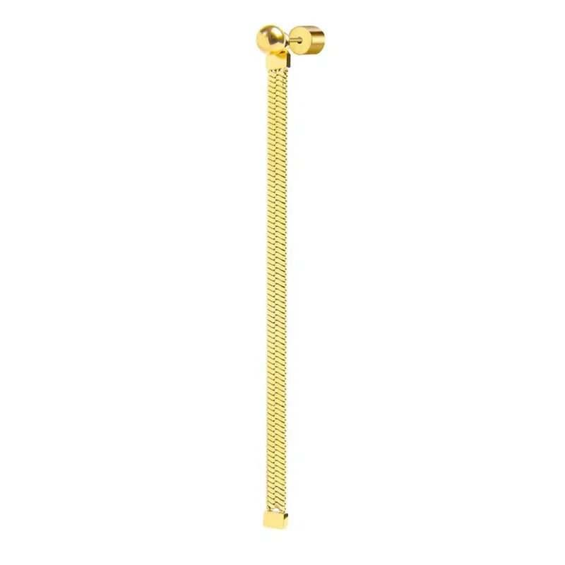 Marlù - Orecchino pendente con catena snake gold | Rohome | Rohome