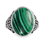 Marlù - Piastrina ovale in pietra verde changy | Rohome | Rohome
