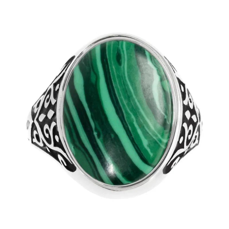 Marlù - Piastrina ovale in pietra verde changy | Rohome | Rohome