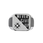 Marlù - Piastrina quadrata never give up changy | Rohome | Rohome