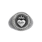 Marlù - Piastrina tonda cuore e corona queen changy | Rohome | Rohome
