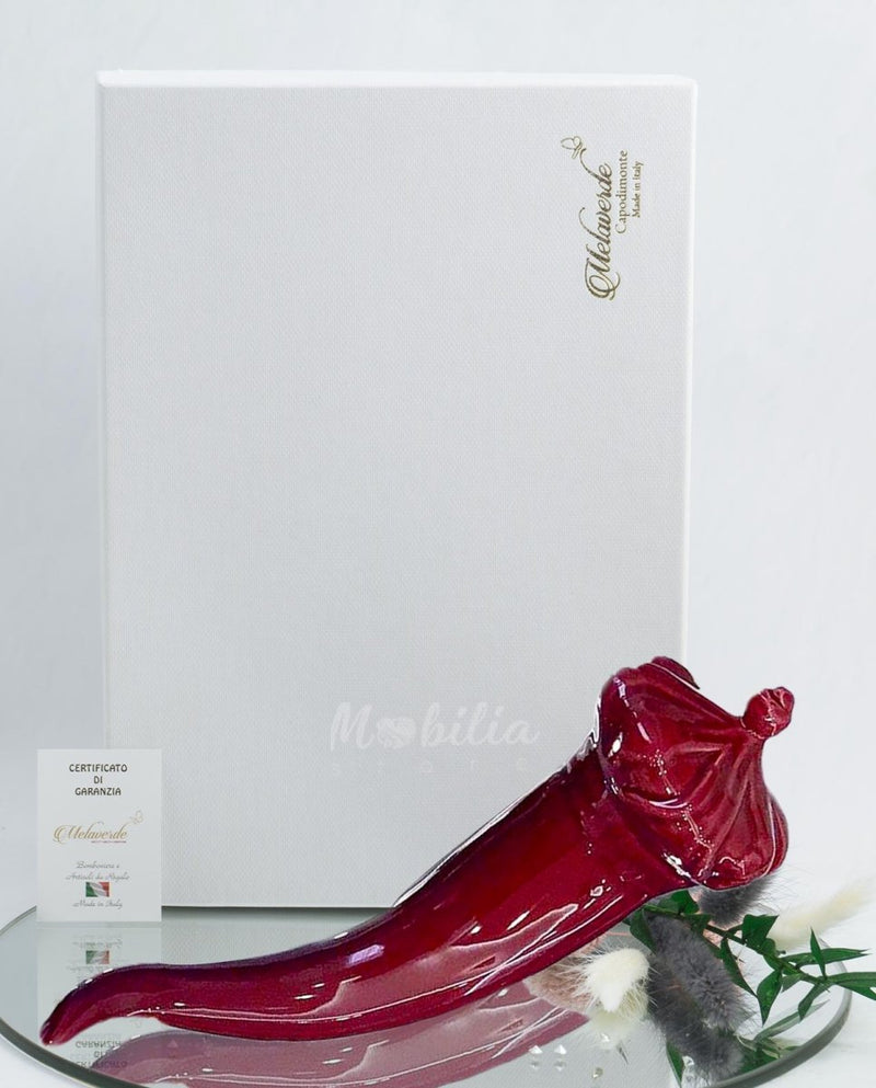 Melaverde - Corno colore Bordeaux cm 30 | Rohome - Rohome