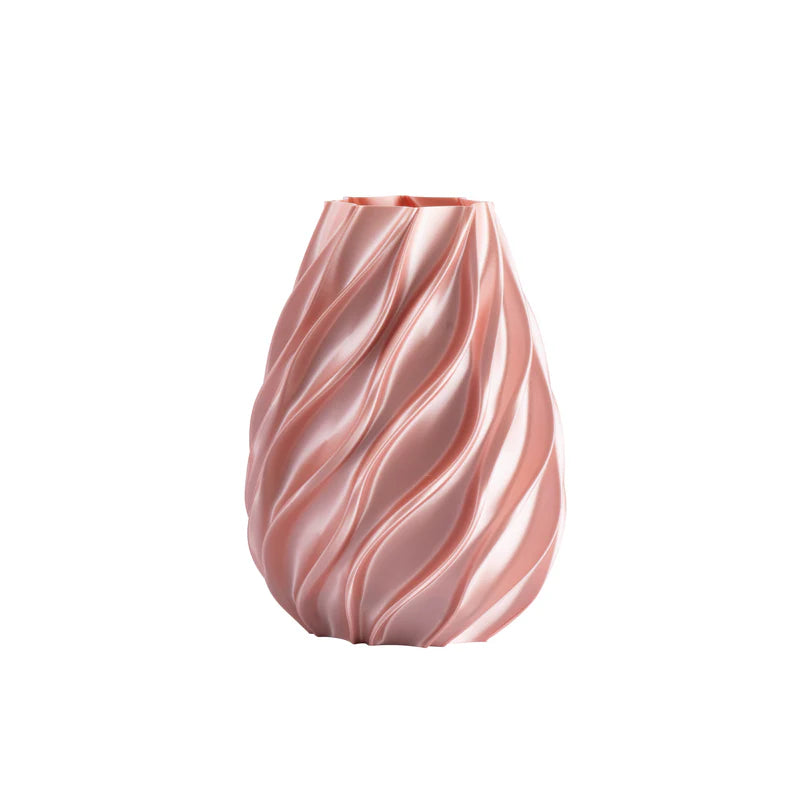 Vaso twiat Melaverde in PLA H.21cm cipria | Rohome