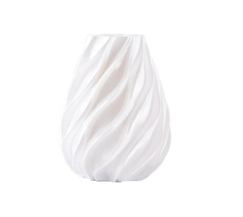Vaso twiat Melaverde in PLA H.26cm bianco | Rohome