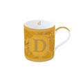Mug in porcellana da 350ml con lettera D | Rohome | Rohome