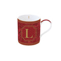 Mug in porcellana da 350ml con lettera L | Rohome | Rohome