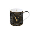 Mug in porcellana da 350ml con lettera V | Rohome | Rohome