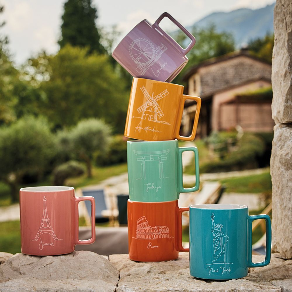 Mug Iris City Tognana in porcellana | Rohome - Rohome