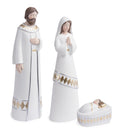 Natività moderna in resina bianca ed oro | Rohome | Rohome