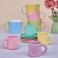 Tognana - set 2 tazzine caffè in porcellana colori pastello | Rohome