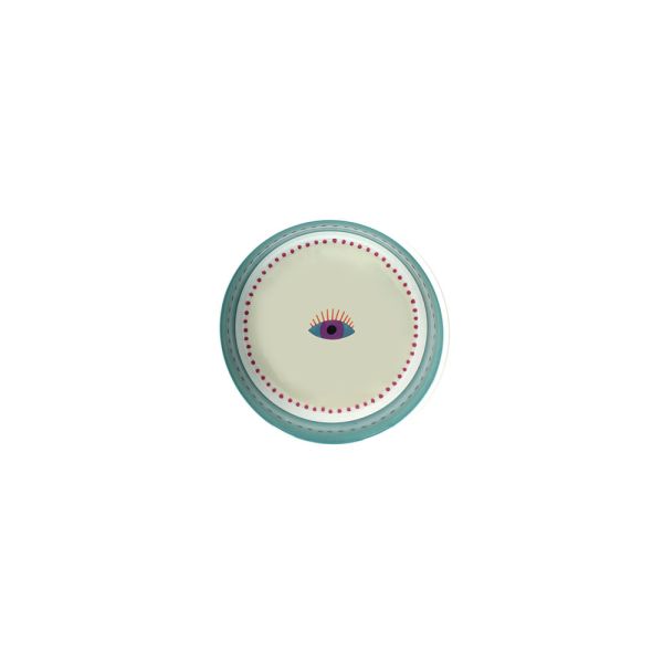 Tognana - coppetta in porcellana con occhio disegnato d.13cm.