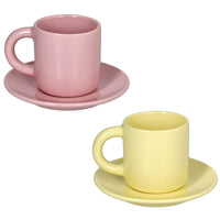 Tognana - set 2 tazzine caffè in porcellana colori pastello | Rohome