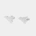 Orecchini in Argento a forma di Sicilia con zirconi a lobo | Rohome | Rohome