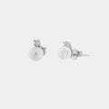 Orecchini in Argento con perla bianca a lobo | Rohome | Rohome