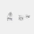 Orecchini in Argento punti luce a lobo con zircone | Rohome | Rohome