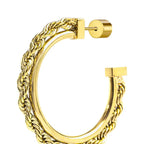 Marlù - Orecchino con Catena a Corda gold | Rohome