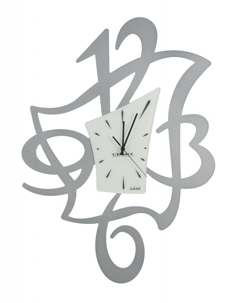 Orologio città in metallo intagliato a laser long h.63cm | Rohome