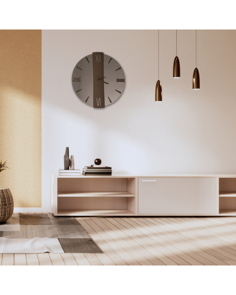 Orologio specchio rame e bronzo 60cm | Rohome