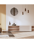 Orologio specchio rame e bronzo 60cm | Rohome