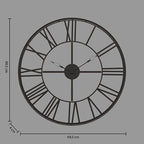 Orologio da parete vintage nero | rohome | Rohome