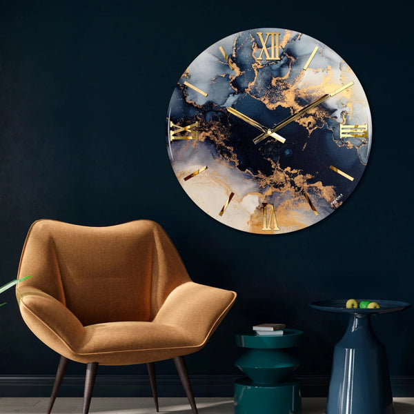 Orologio luxury oceano blu d.60cm| rohome - Rohome