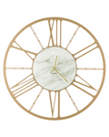 Orologio ruota con vetro centrale effetto marmo d.50cm | Rohome | Rohome
